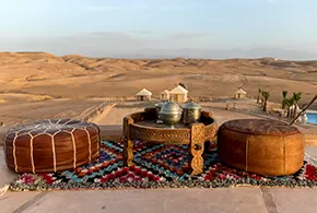 Diner spectacle dans le desert